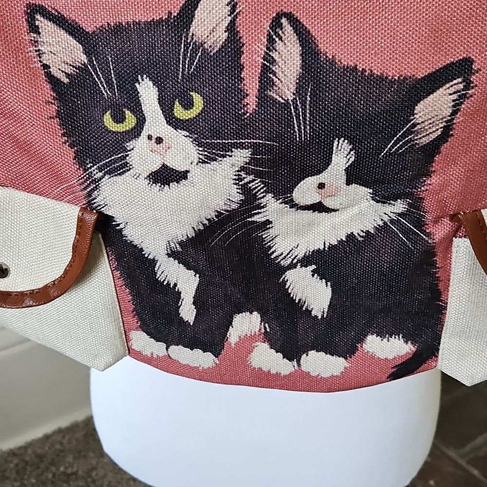 NWOT Cat Print Backpack - Picture 2 of 8